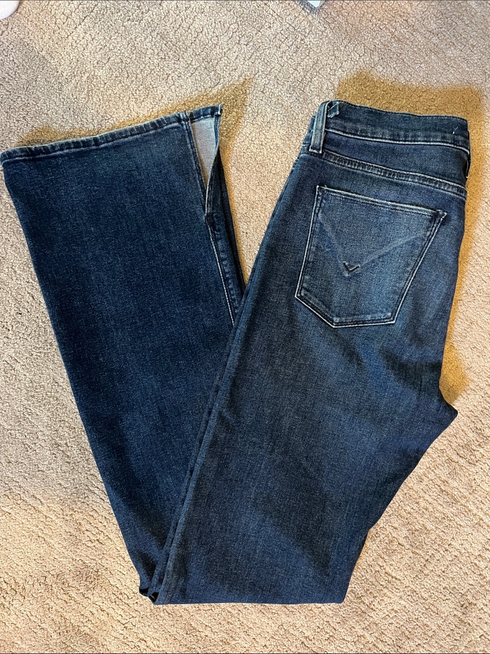 Hudson Barbara High Rise Split Bootcut Jeans